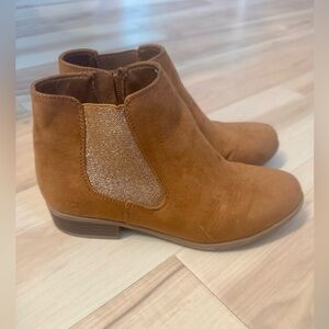 Kids Tan Ankle Boots
